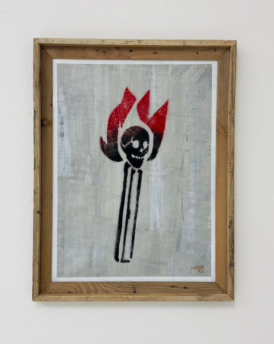 Mente Ignita Obra Eterna - Obra única ( Stencil y Acrilico sobre lienzo)