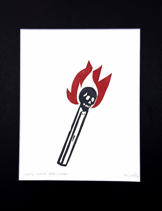 Mente Ignita, Obra Eterna – Grabado en goma Edición Limitada