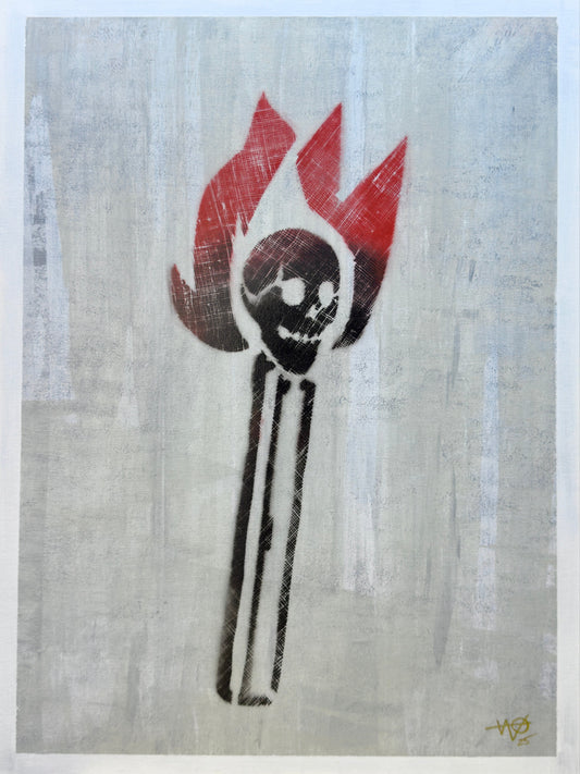 Mente Ignita Obra Eterna - Obra única ( Stencil y Acrilico sobre lienzo)